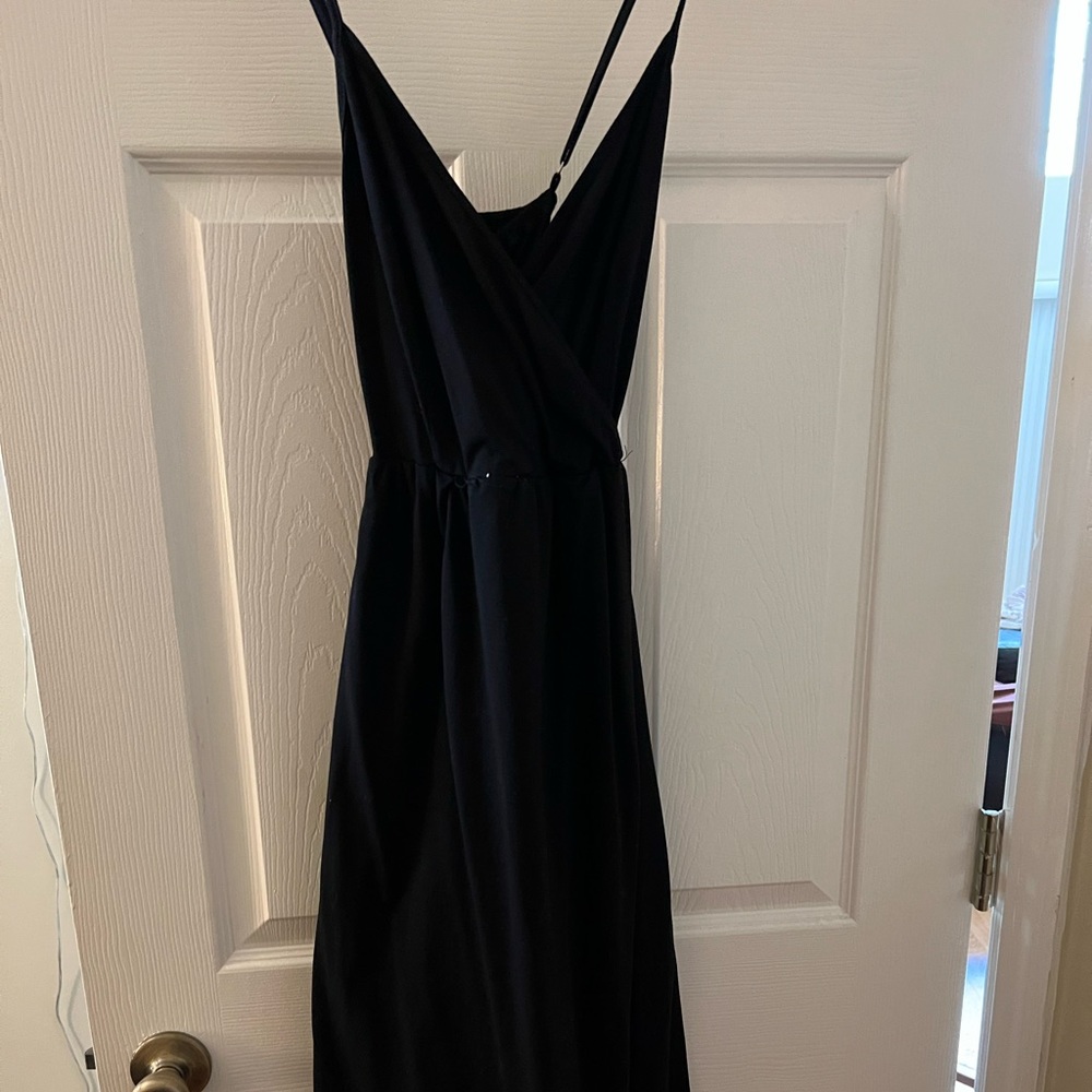 Long Black Maxi Dress- tank